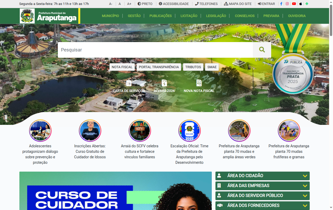 Screenshot de Disponibilidade