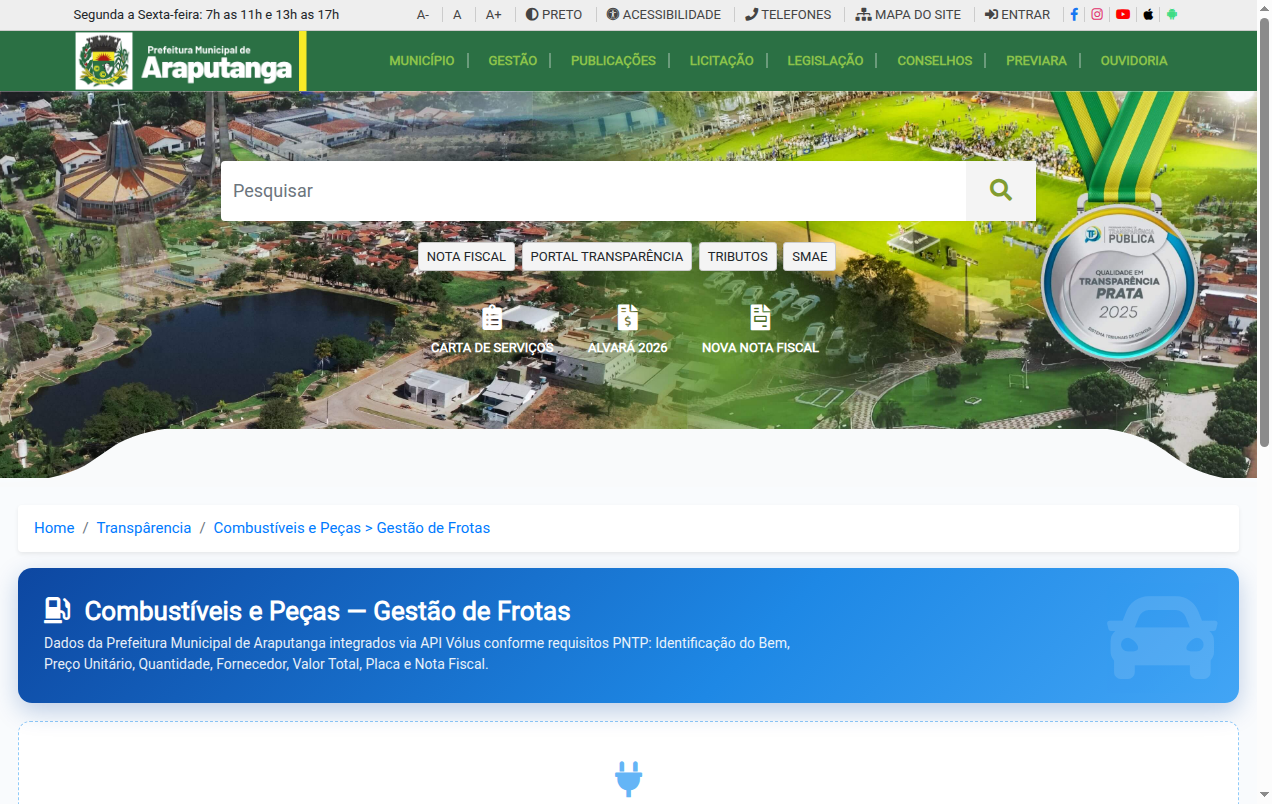 Screenshot de Abastecimentos e Manutenções de Veículos