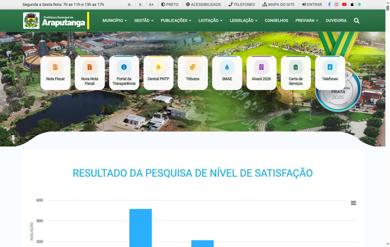 Screenshot de Disponibilidade