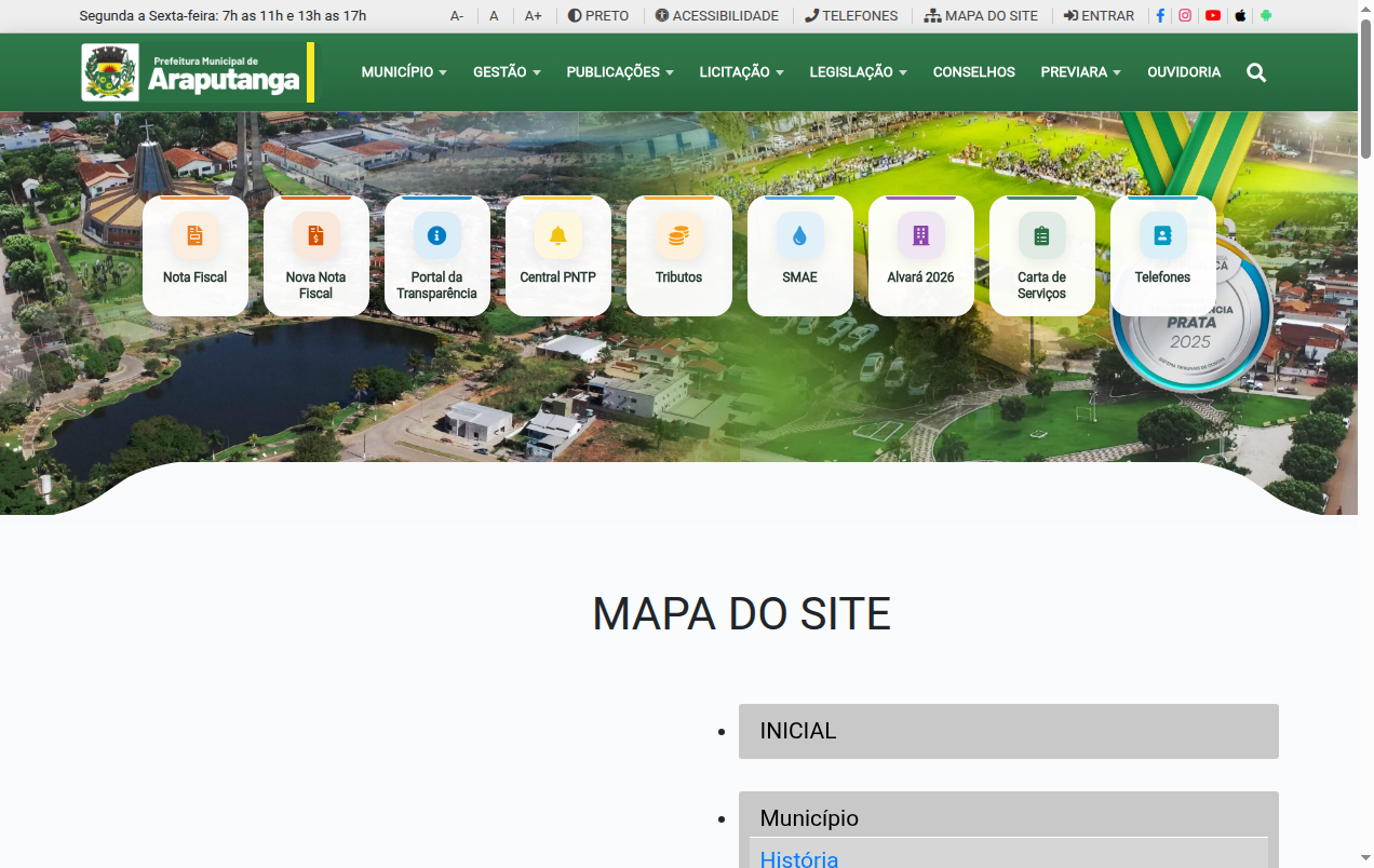 Screenshot de Disponibilidade