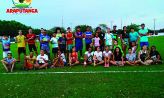 Último treino da equipe de Atletismo de Araputanga que aconteceu no dia 01 de outubro 2019 , antes dos jogos Escolares da juventude Mato Grossense de 03 a 06 de outubro de 2019, Várzea Grande x Cuiabá.