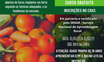 Informativo para o Curso de Olericultura Básica