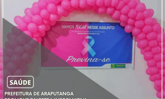 Prefeitura de Araputanga promove palestra informativa sobre câncer de mama.