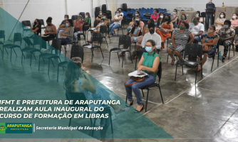 IFMT e Prefeitura de Araputanga realizam aula inaugural do curso de formação em libras