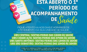As Secretarias Municipais de Saúde e de Assistência Social de Araputanga solicitam que as famílias beneficiárias do Auxílio Brasil realizem o cumprimento da condicionalidade de saúde