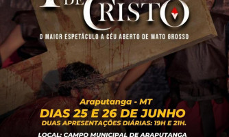 ENCENAÇÃO PAIXÃO DE CRISTO ACONTECE NESTE SÁBADO E DOMINGO EM ARAPUTANGA.