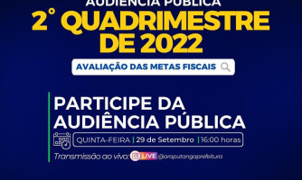 Audiencia pública 2° quadrimestre de 2022
