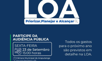 EDITAL DE AUDIÊNCIA PÚBLICA LOA - 2023