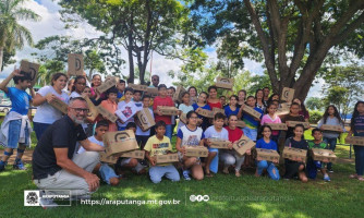 Prefeitura de Araputanga faz entrega do KIT ROBÓTICA para os alunos do 5° ano da Escola Municipal Rodolfo Trechald Curvo e Evaristo Costa.