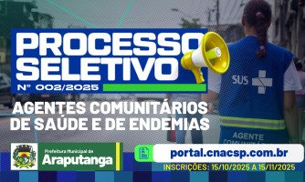 PROCESSO SELETIVO 02/2025 - ACS E ACE