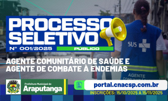 PROCESSO SELETIVO PÚBLICO 01/2025 - ACS E ACE