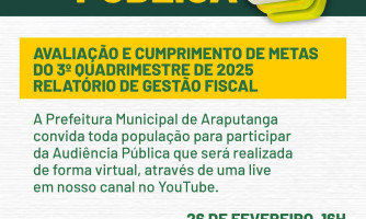 AUDIÊNCIA PÚBLICA - RGF 3º QUADRIMESTRE DE 2025
