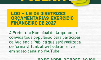 AUDIÊNCIA PÚBLICA - LDO 2027