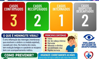 CASOS DE MENINGITE 2026
