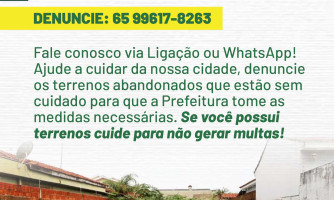 TERRENOS SEM CUIDADOS | DENUNCIE