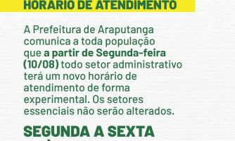 HORÁRIO ATENDIMENTO