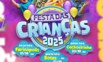 Festa das Crianças 2025 em Araputanga: programação e diversão nas comunidades