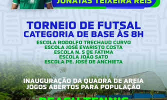 Inauguração da Quadra Poliesportiva Jonatas Teixeira Reis no Bairro Cidade Alta — 01/11