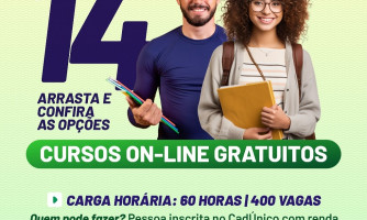 Inscrições Abertas: 14 Cursos Online Gratuitos para Inscritos no CadÚnico