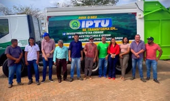 IPTU em ação: R$ 665 mil investidos em novo caminhão coletor e compactador para Araputanga