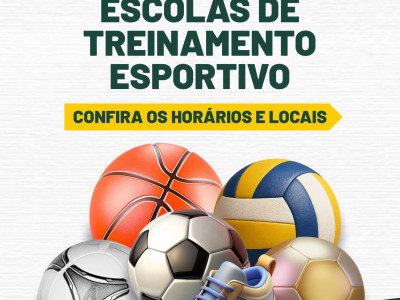 ESCOLAS DE TREINAMENTO ESPORTIVO 2026