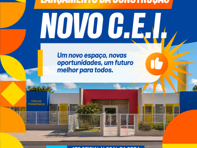 ATO DE LANÇAMENTO DA CONSTRUÇÃO DO NOVO CENTRO...