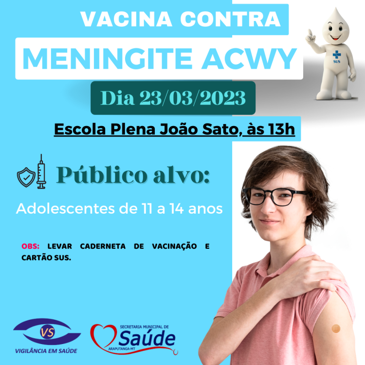 Vacinação Escola Plena João Sato: Meningite ACWY