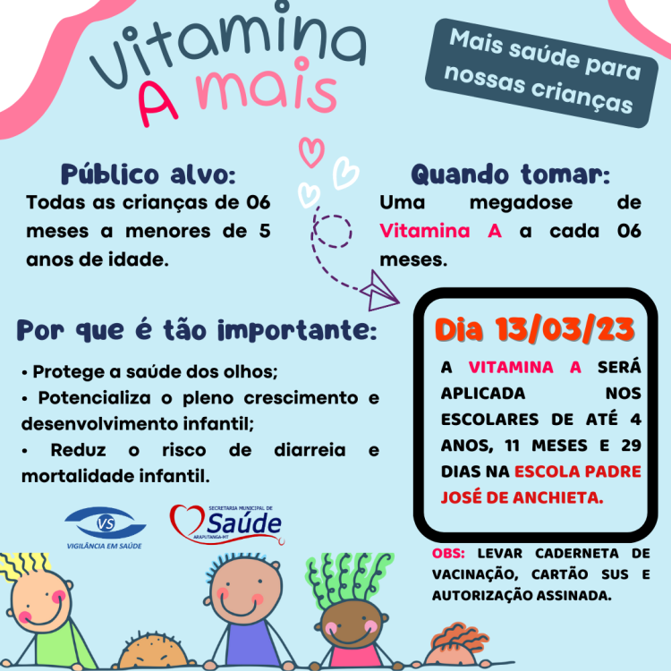 Vitamina A: Escola Padre José de Anchieta