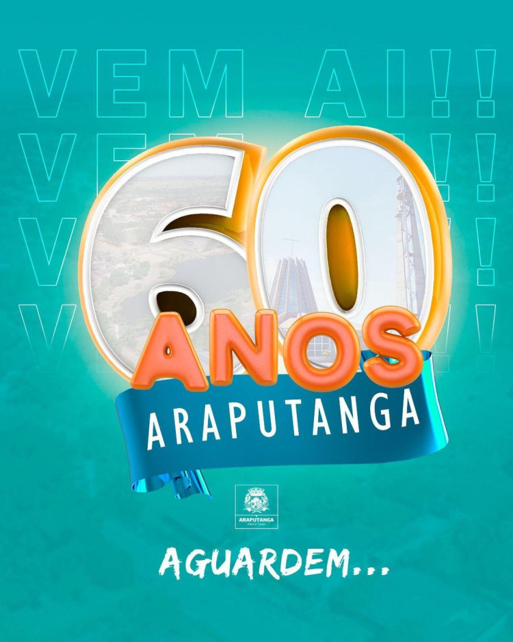 A população Araputanguense já pode entrar no clima dos festejos alusivos ao 60º aniversário do município.