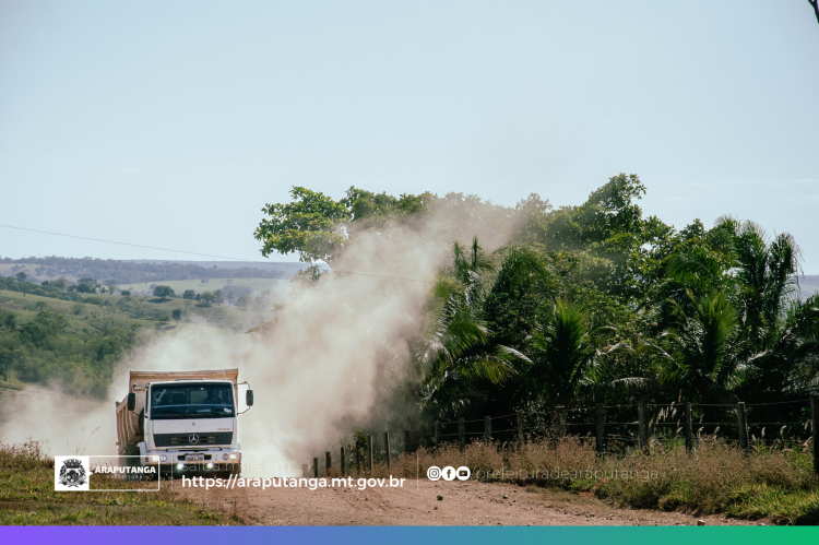 Prefeitura de Araputanga inicia recuperação das estradas vicinais na Zona Rural