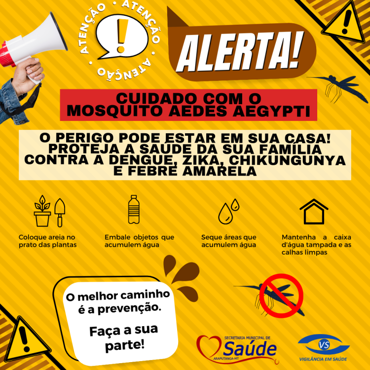 Alerta! Cuidado com o Aedes aegypti