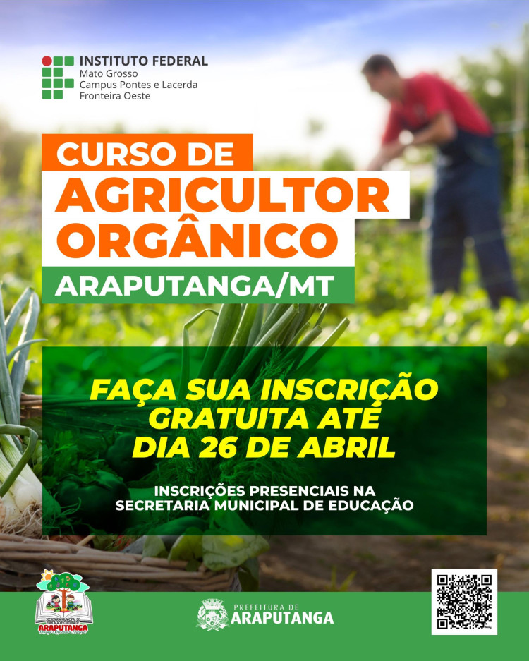 CURSO DE AGRICULTOR ORGÂNICO