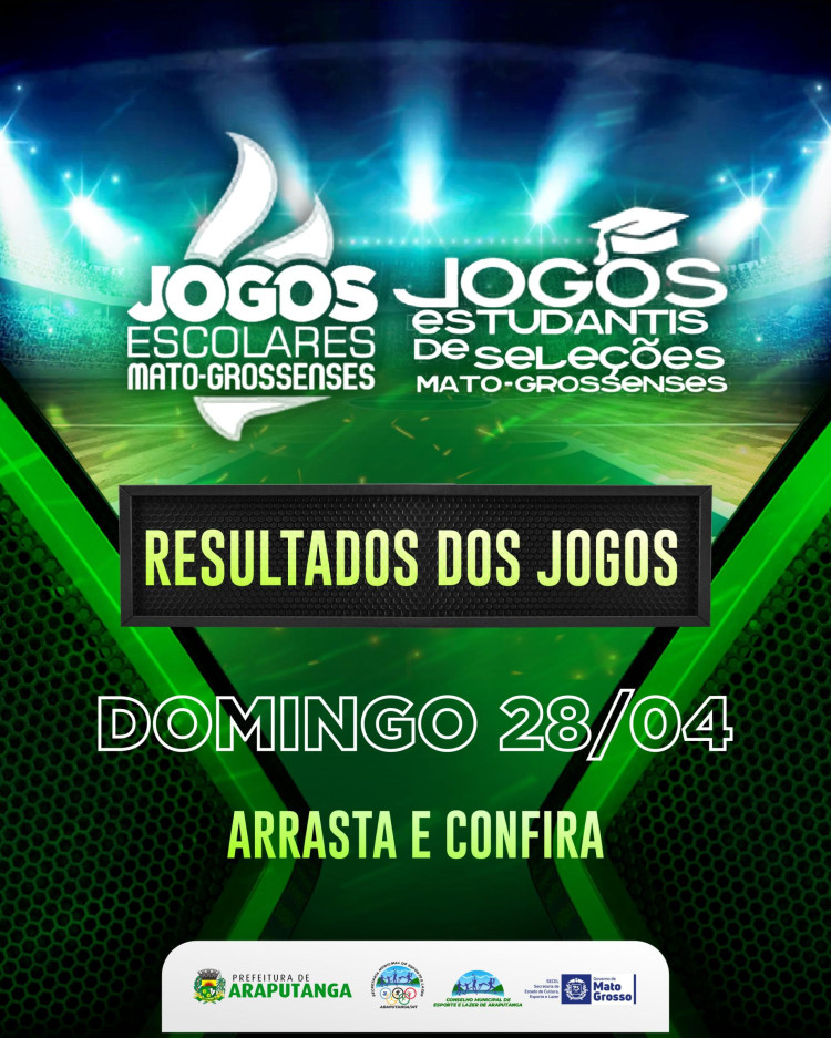 RESULTADOS DOS JOGOS DIA 02