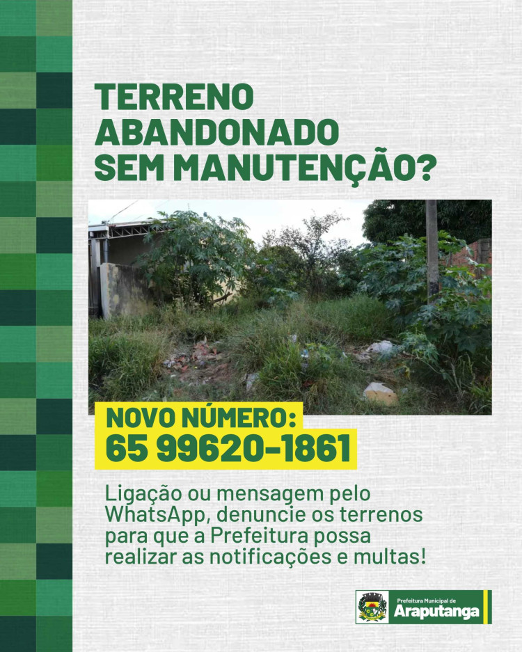 CUIDE DO SEU TERRENO