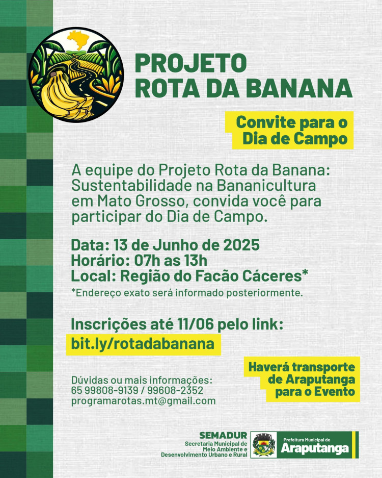 PROJETO ROTA DA BANANA
