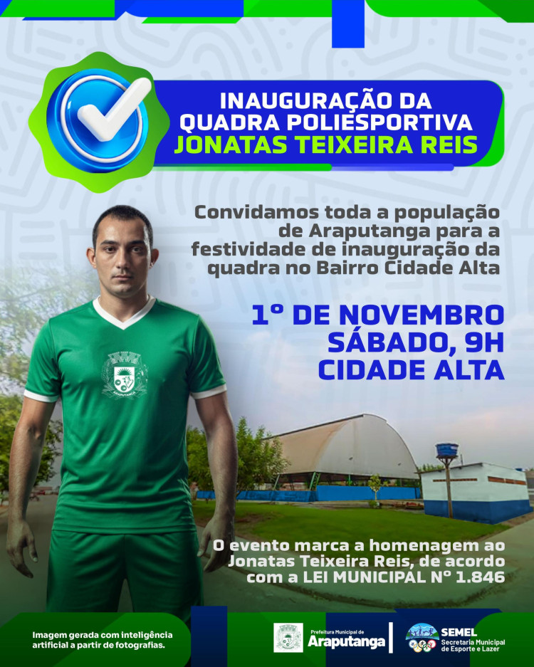 INAUGURAÇÃO DA QUADRA NO BAIRRO CIDADE ALTA