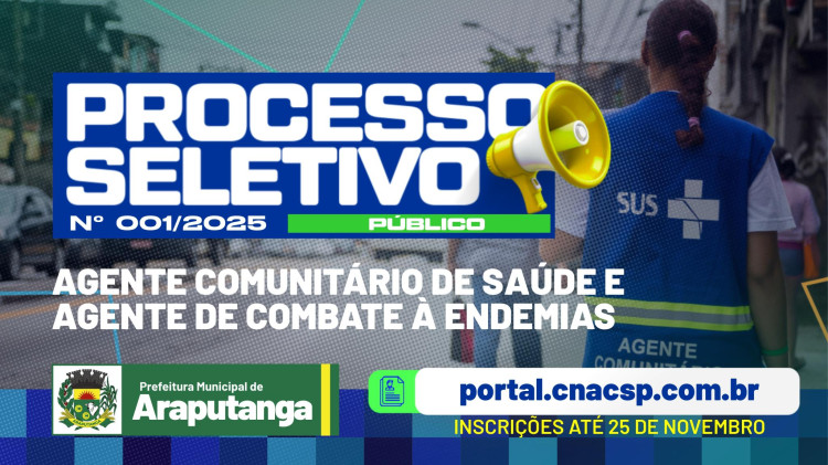 PROCESSO SELETIVO PÚBLICO 01/2025 - ACS E ACE