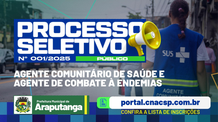 PROCESSO SELETIVO PÚBLICO 01/2025 - ACS E ACE