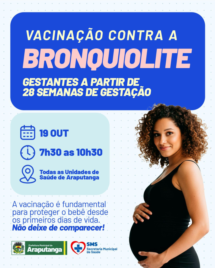 VACINAÇÃO CONTRA A BRONQUIOLITE