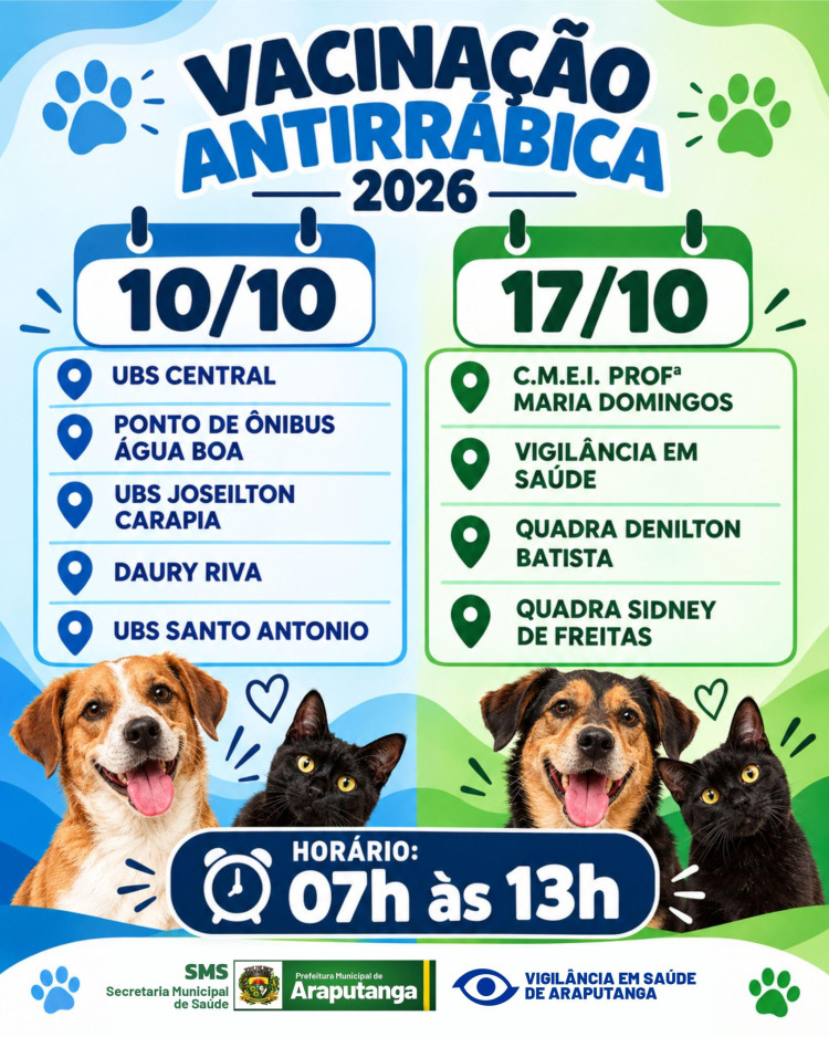 VACINAÇÃO ANTIRRÁBICA