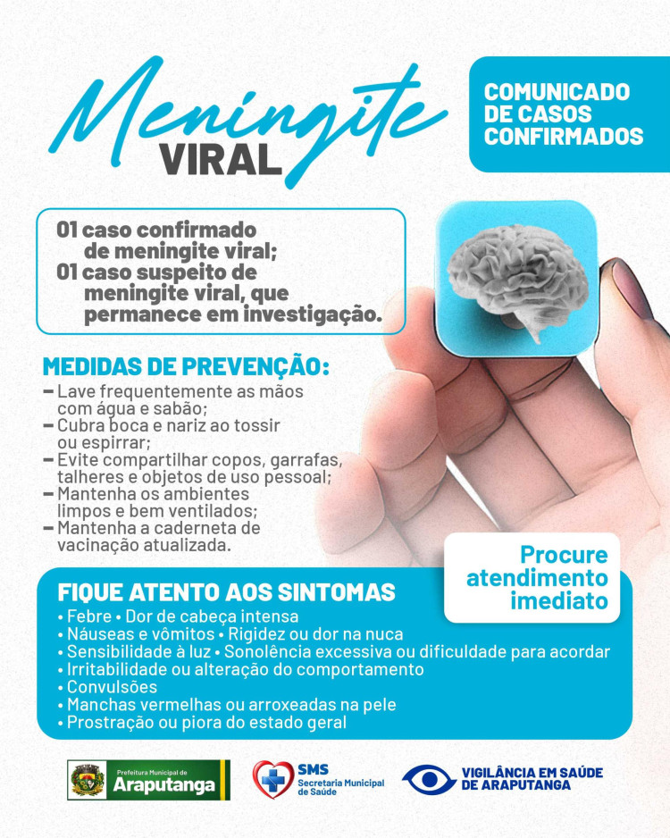 MENINGITE VIRAL | Casos em Araputanga