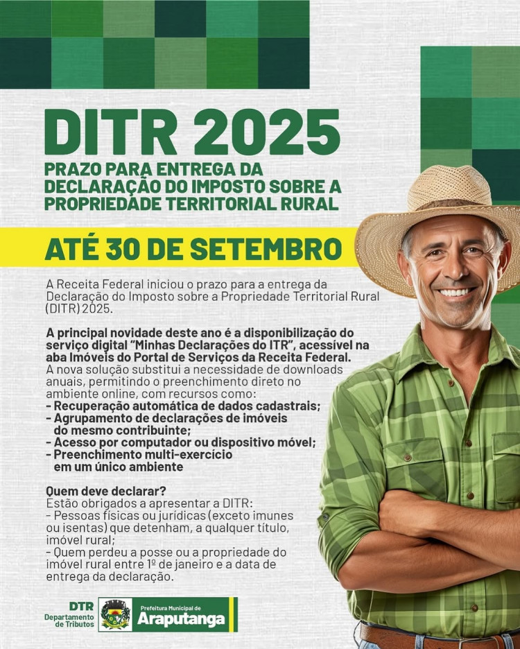 Prazo para Entrega da DITR 2025 Vai Até 30 de Setembro: Confira as Novidades e Evite Multas