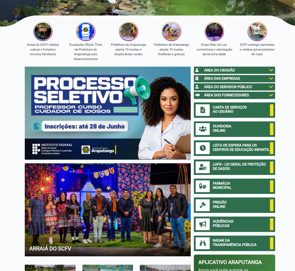 Screenshot de Notícias