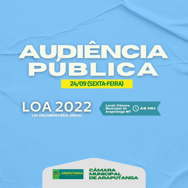 Audiência Pública - LOA 2022