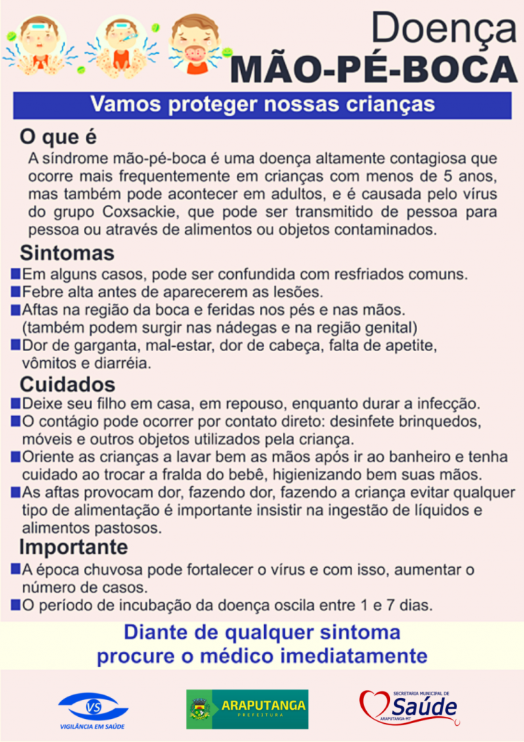 Alerta: Doença Mão-Pé-Boca