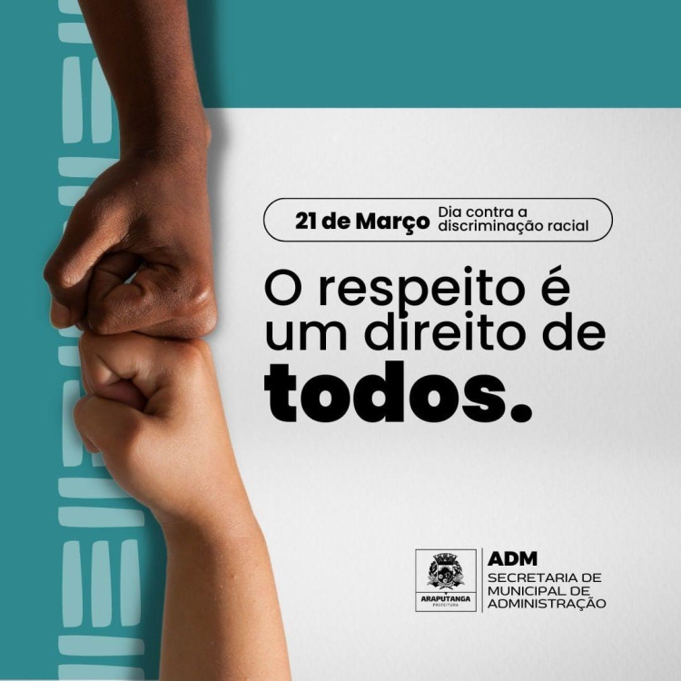 Somos todos uma só raça, somos humanos!