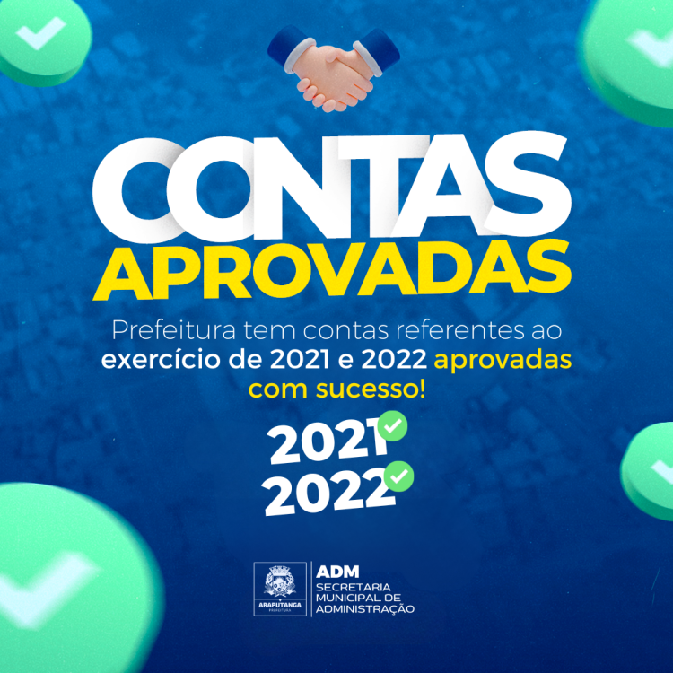 CONTAS APROVADAS!