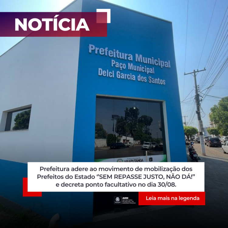 ''SEM REPASSE JUSTO, NÃO DÁ!''