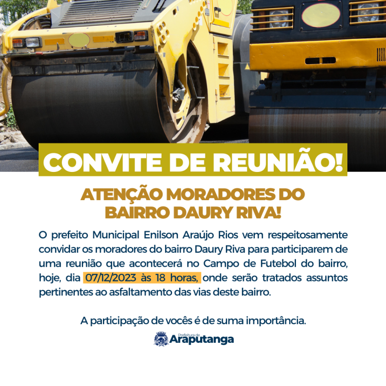 Convite de Reunião!